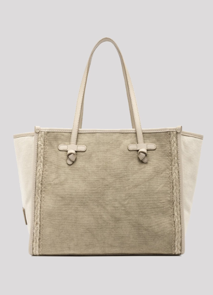Bolso shopper Marcella tesutto sand